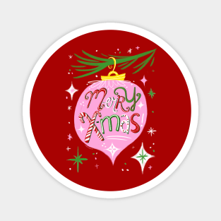 Cute merry Christmas ornament Magnet